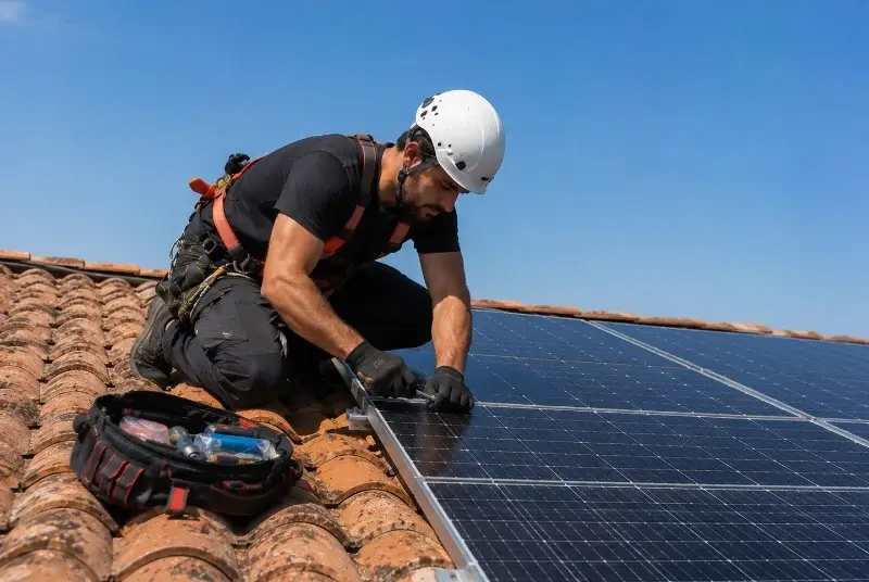 Maintenance et monitoring de panneaux solaires à Vindry-sur-Turdine